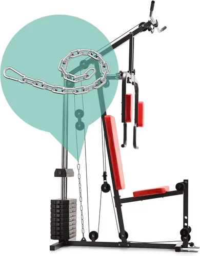 Miniatura 4 de Cadena de fitness, cadenas de levantamiento de pesas, cadena de extensión de máquina de cable, cadena de extensión de cable LAT de acero inoxidable