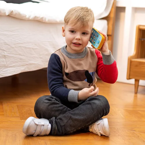 Miniatura 9 de JOYIN Teléfono de juguete para bebé, control remoto y teléfono inteligente con música, divertidos juguetes musicales de aprendizaje para bebés