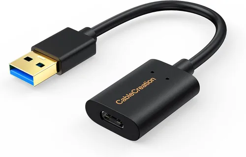 Miniatura 11 de CableCreation Adaptador USB C hembra a USB macho, USB 3.1 5Gbps USB C a A adaptador hembra para portátiles Logitech StreamCam VR Link para carga