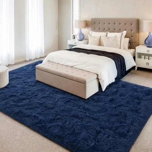 Miniatura 3 de Hutha Alfombras de Área Grandes de 5x8 pies para Sala de Estar, Alfombra Moderna Súper Suave y Esponjosa para Dormitorio, Alfombras Shag Peludas