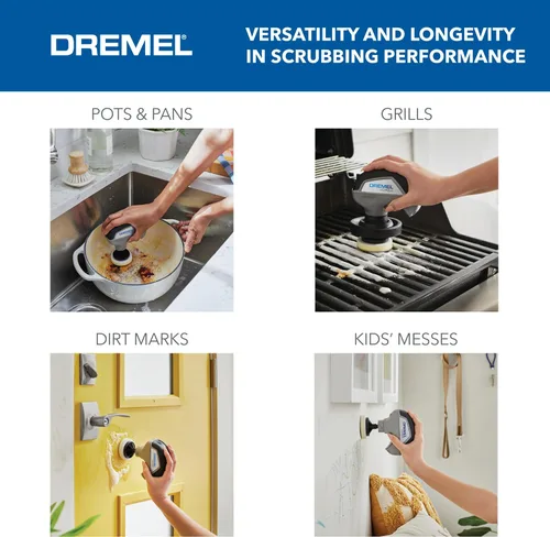Miniatura 4 de Kit de Limpieza con Cepillo Eléctrico Giratorio Dremel Versa Power con 5 Esponjas de Limpieza Scrub Daddy - Limpiador Eléctrico Inalámbrico