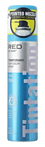 Miniatura 14 de Red by Kiss Tintation - Spray de color temporal para el cabello, 2.82 onzas, secado rápido y a prueba de manchas, tinte lavable de color vivo, spray