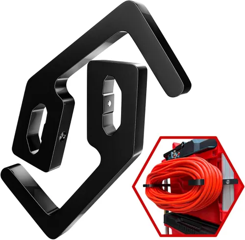 Miniatura 2 de Soporte para cable de extensión Packout para sistema Alpha Rail Compatible con Milwaukee Packout Tool Box - Se ajusta a organizadores Packout - Negro