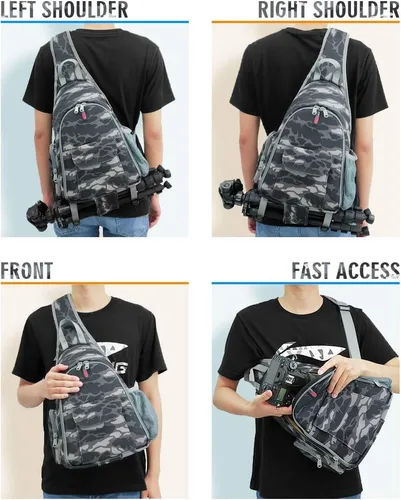 Miniatura 5 de Bolsa impermeable para cámara con cubierta para lluvia, mochila de viaje al aire libre para laptop Canon Nikon Sony Pentax DSLR cámaras, lentes