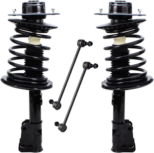 Miniatura 36 de Detroit Axle - Kit de puntales delanteros para Jeep Grand Cherokee 2005-2010 2006-2010 Commander 2007 2008 2009, 2 montajes rápidos de 2 barras