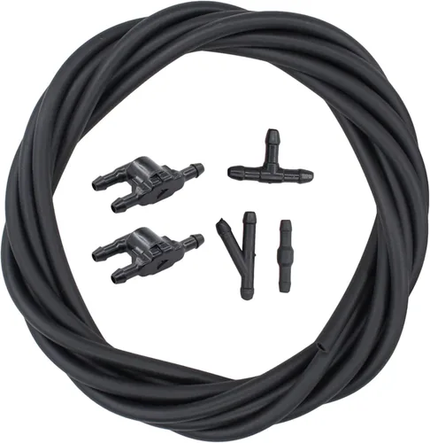 ApplianPar Kit de chorro de pulverización de boquilla de limpiaparabrisas y conector de tubo de manguera de líquido de 9.8 ft para Toyota RAV4,