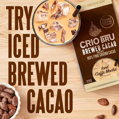 Miniatura 4 de Crio Bru Bebida de Cacao Tostado Ligero con Sabor a Mocha - Alternativa al Café, Bebida Natural y Saludable Hecha con 100% Granos de Cacao Molido