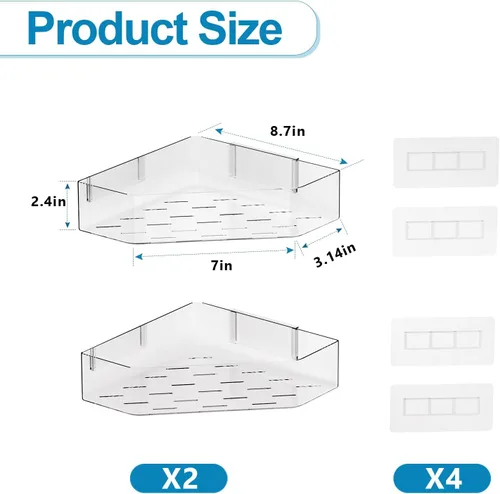 Miniatura 3 de Natheeph Organizador de juguetes de baño, paquete de 2, soporte transparente de almacenamiento de juguetes de baño de gran capacidad con agujeros