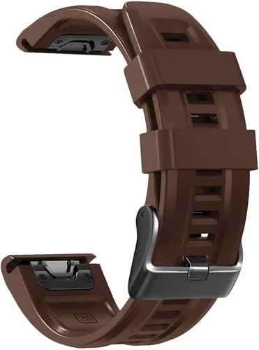 Miniatura 14 de REYDA Correa de silicona compatible con Garmin Fenix 7X/7X Pro/6X/6X Pro/5X/5X Plus/3/3 HR, 1.024 in, ajuste rápido, pulsera de silicona suave