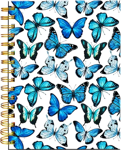 Miniatura 9 de Cuaderno de espiral iampanda, encuadernación fuerte de doble alambre con papel premium para mujeres y niñas, lindo cuaderno/diario de 60 hojas A5