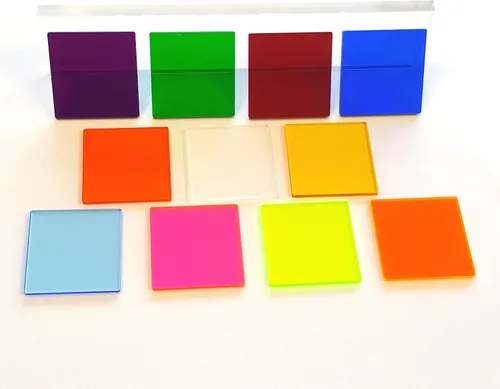 Miniatura 3 de Hoja acrílica (1 pieza) Seleccionar color y tamaño, 0.118 pulgadas de grosor, hoja de plexiglás de 1/8 pulgadas, hoja de plástico cuadrada de Verde