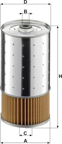 Miniatura 4 de Mann Filter PF 1050/1 n Cartucho de repuesto de filtro de aceite con junta de tapón de drenaje de aceite compatible con Mercedes-Benz 190D