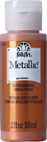Miniatura 11 de FolkArt Pintura Acrílica Metálica para Manualidades, Fucsia Chispeante 60 ml Pintura Premium con Acabado Metálico, Perfecta para Aplicar Fácilmente