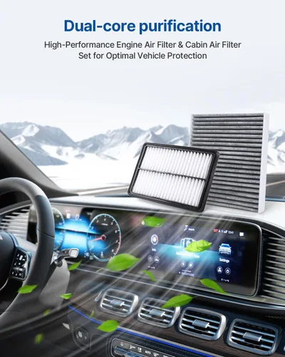 Miniatura 6 de Filtro de aire de motor y cabina para MDX 2016-2020, PASSPORT 2019-2025, Pilot 2016-2022, RIDGELINE 2017-2025, repuesto para CF10134 CA12061