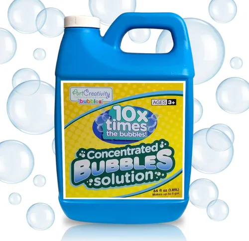 ArtCreativity Recambio de solución concentrada de burbujas para juguetes de burbujas, enorme líquido concentrado de 64 onzas, hace hasta 5 galones,