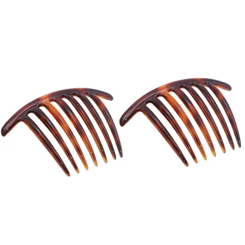 Miniatura 13 de Parcelona French Twist - Juego de 2 peines de celuloide de 4 pulgadas (4.0 in), flexibles, duraderos, antideslizantes, accesorios para el cabello