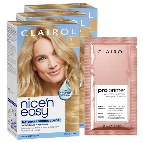 Miniatura 16 de Clairol Nice'n Easy Tinte Permanente para el Cabello, 6 Castaño Claro, Paquete de 3 6 marrón claro