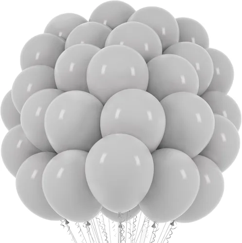 Miniatura 31 de Voircoloria - Globos azul bebé claro, paquete de 66 globos de 12 pulgadas de látex para fiestas para niños y niñas, para cumpleaños, baby shower, 16