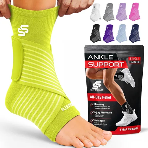 Miniatura 23 de Tobillera Sleeve Stars para mujeres y hombres, tobillera para esguince de tobillo, manga de compresión para alivio de la fascitis plantar, soporte
