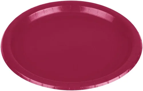 Miniatura 2 de amscan Platos de papel redondos rojo bayas 6 3/4 pulgadas Paquete de 20 Suministros para fiestas (64016.27)