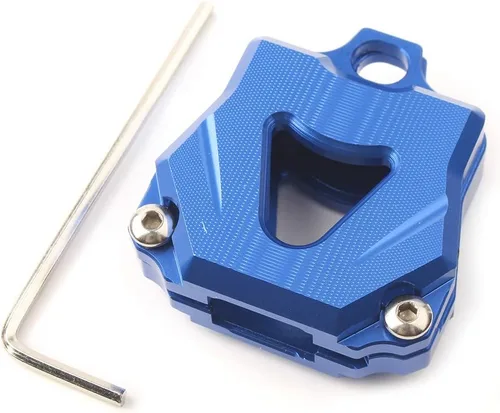Motocicleta CNC Key Shell cubierta de protección para Yamaha YZF-R1 YZF-R6 MT-07 MT-09 MT-10 FZ1 FZ8 FZ10, Azul, Mediana