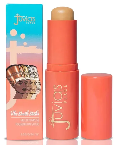 Miniatura 13 de Juvia's Place The Shade Stick Foundation Aberdeen - Muy ligera con matiz neutro para tonos de piel claros a claros, cobertura para base, corrector