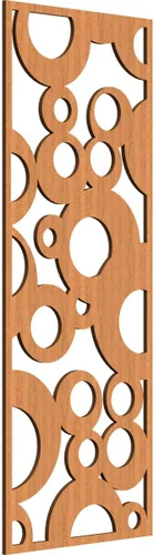 Miniatura 195 de Farwell Paneles de pared decorativos de madera con calado, 13 3/8 pulgadas de ancho x 34 3/8 pulgadas de alto x 1/4 de alto, roble rojo rojo