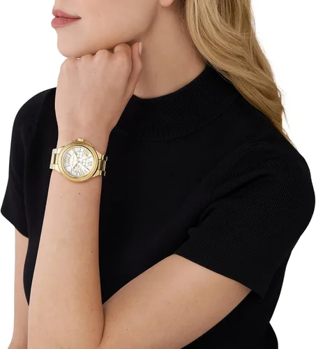 Miniatura 4 de Michael Kors Reloj Camille de gran tamaño para mujer, reloj cronógrafo de acero inoxidable para mujer