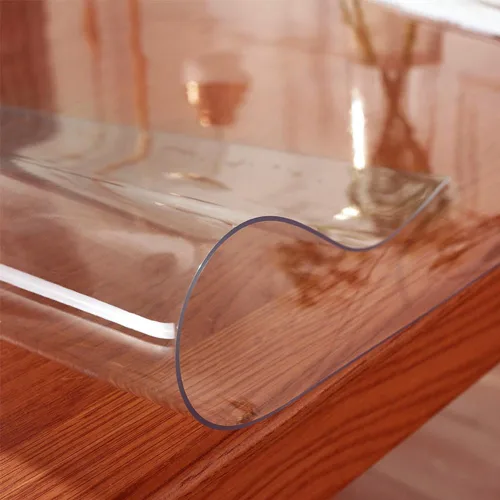 Miniatura 2 de Protector de mesa esmerilado de 12 x 24 pulgadas, cubierta de mesa de plástico de 2mm de grosor, protector de mantel de plástico transparente, a