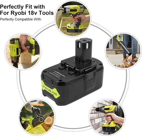 Miniatura 6 de Fancy Buying Batería de repuesto para Ryobi 18V 6.0Ah P108, batería de litio P102 P103 P104 P105 P107 P109 P122, batería para herramienta de taladro
