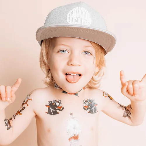 Miniatura 17 de Born to Love - Gorra de béisbol para niño y bebé con visera, en color blanco y azul