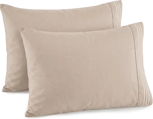 Miniatura 16 de Elegant Comfort Juego de fundas de almohada de 2 piezas de calidad hotelera, lujosas y suaves fundas de almohada de calidad egipcia de 1500 hilos