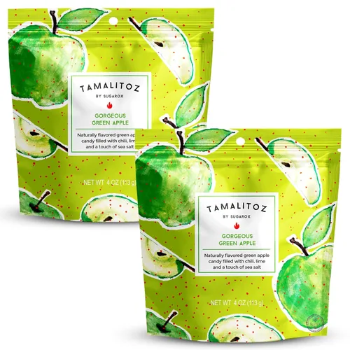Miniatura 26 de Tamalitoz - Mango para masticar labios, caramelo duro mexicano de mango picante relleno de chile, lima y sal marina, caramelo de fruta hecho a mano