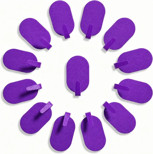 Miniatura 10 de Ganchos adhesivos de pared para colgar, paquete de 12 unidades, instalación sin taladro, ganchos extraíbles de acero inoxidable para baño, cocina