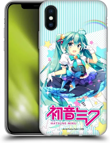 Miniatura 168 de Head Case Designs Licencia Oficial Hatsune Miku Gráficos Lindos Carcasa de Gel [Protección de Grado Militar] Compatible con Apple iPhone 7