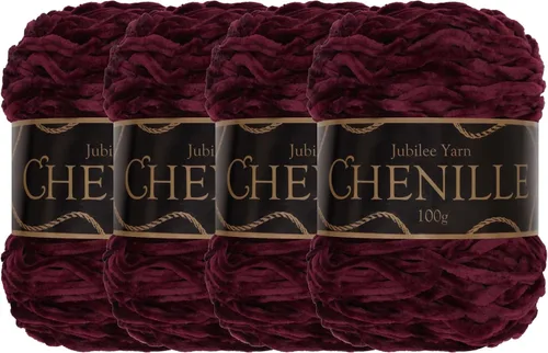 Miniatura 33 de JubileeYarn - Hilo de chenilla (3.53 oz/poliéster peinado, circonita), 1 pastel