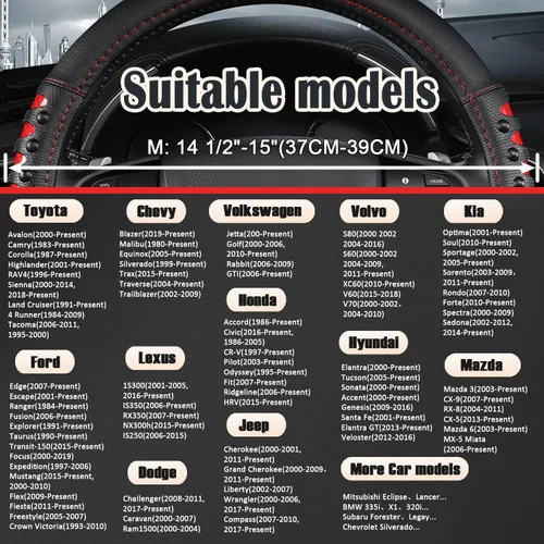 Miniatura 2 de West Llama - Funda para volante de automóvil, 15 pulgadas