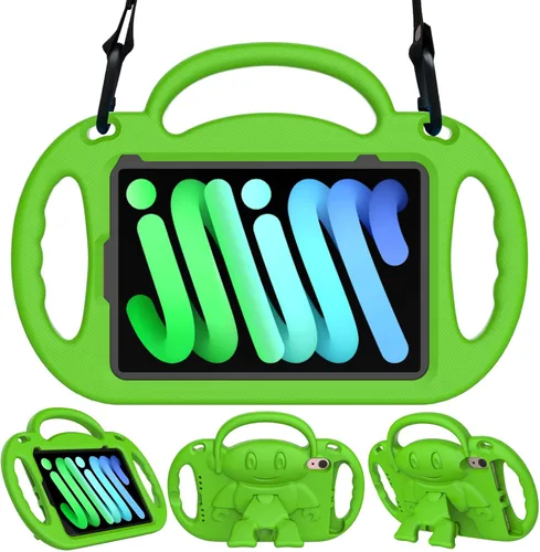 Miniatura 14 de Funda para Niños para iPad Mini 7 (A17 Pro) 2024/ Mini 6 2021, Funda para iPad Mini 7ª/6ª Generación con Correa para Hombro - Resistente a Golpes
