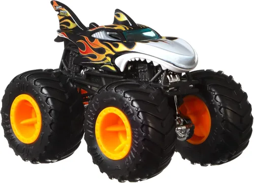 Miniatura 4 de Hot Wheels Toy Monster Trucks Creature - Juego de 3 camiones de juguete en escala 1:64: Shark Wreak, Piran-ahh y Mega-Wrex