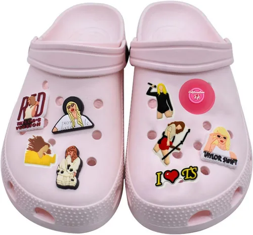 Miniatura 4 de NIASAY NOTHING AS SWEET AS YOU Dijes para zapatos de cantante TS 1989 Cowboy Midnight Lover Merch Merch Dijes de zapatos de PVC para amantes