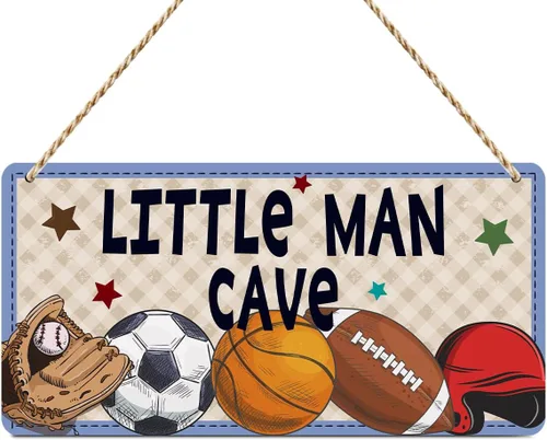 Miniatura 8 de Letrero de cueva de hombre pequeño para niños, consola de juegos, decoración de habitación de niños, astronauta espacial, decoración de pared