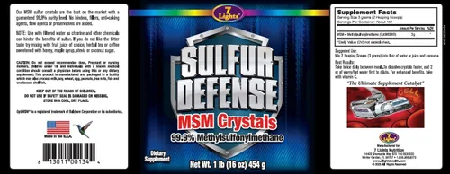 Miniatura 2 de Sulfur Defense Opti-MSM - Polvo MSM puro 99.9% fabricado en los Estados Unidos, cristales orgánicos de metilsulfonilmetano, vegano, sin OMG, sin