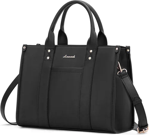 LOVEVOOK Bolso para mujer de cuero, bolso tote, cartera y bolsos, bandolera con asa superior y bandolera con cremallera