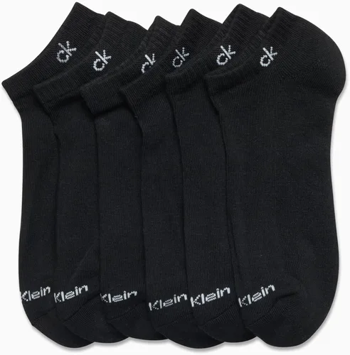 Miniatura 136 de Calvin Klein Calcetines para hombre, mezcla de algodón, acolchados, sin talla, forro de calcetines atléticos (6 unidades)