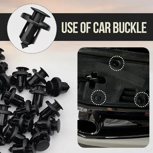 Miniatura 4 de 100 piezas de clips para parachoques y guardabarros, clip de forro de guardabarros de 10 mm compatible con Honda CR-V Accord Civic Acura, 1 pieza
