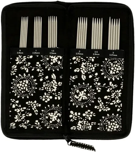 Miniatura 2 de ChiaoGoo Juego de calcetines de doble punto, acero inoxidable, 6 pulgadas (5.9 in)