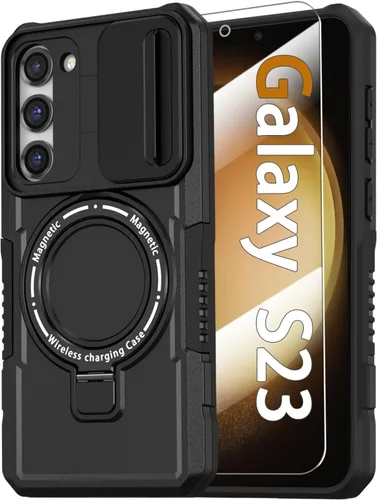 Miniatura 103 de Funda magnética para Samsung Galaxy Note 20 Ultra con soporte de anillo [con protector de pantalla] [Compatible con carga inalámbrica MagSafe] Funda