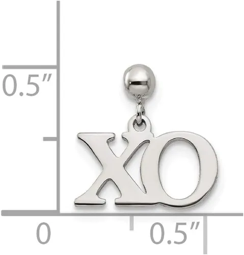 Miniatura 3 de Colgante de plata de ley 925 maciza Mio Memento XO 0.472in x 0.472in
