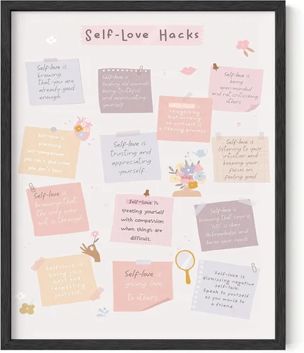 Miniatura 40 de Haus and Hues Lasting Relationships - Póster artístico inspirador para mujeres, citas de autoterapia, artículos esenciales de relación