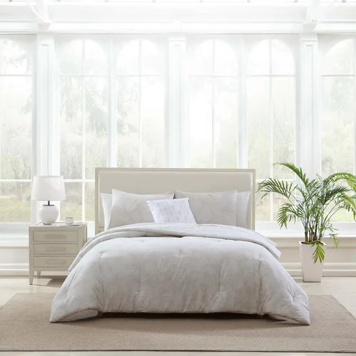 Miniatura 8 de Tommy Bahama - Juego de ropa de cama de 8 piezas, edredón de algodón y sábanas con funda de almohada, juego de ropa de cama de inspiración tropical